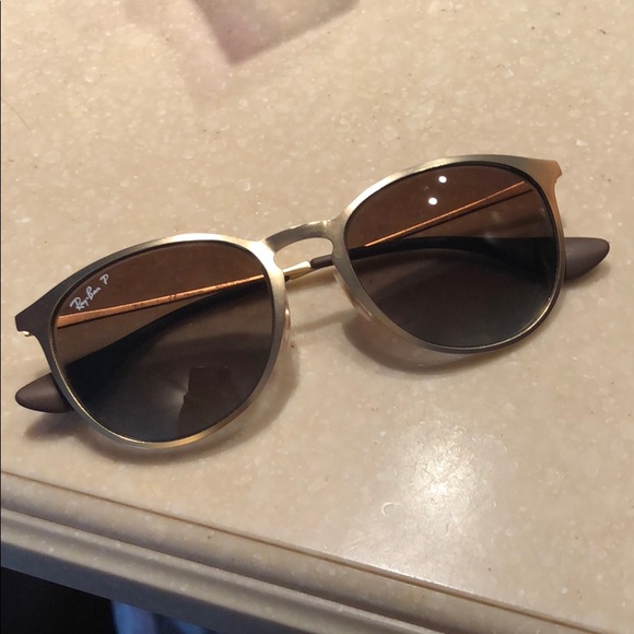 Gold Ray Ban Sunglasses - Picture 1 of 6